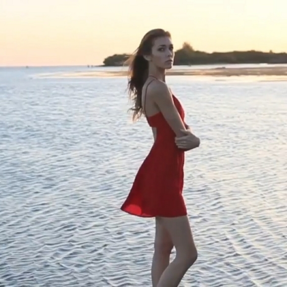 Open Back Strappy Mini Dress - Picture 3 of 3